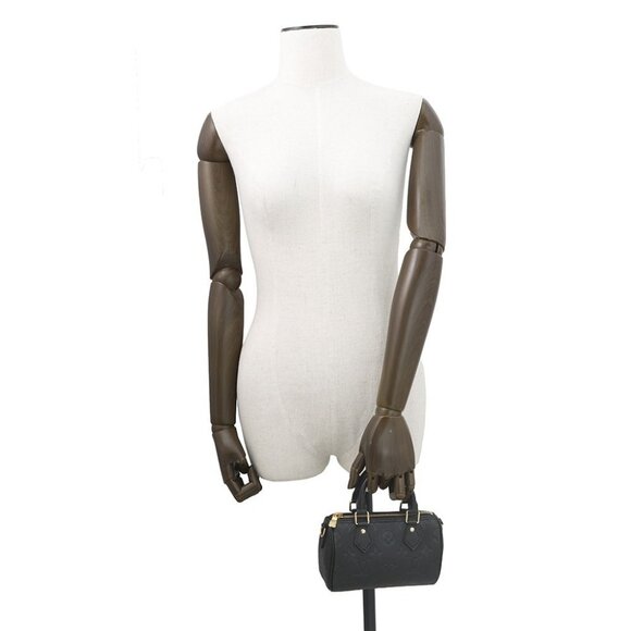 LOUIS VUITTON Nano Speedy Monogram Empreinte Leather Noir M82450 - Picture 4 of 14